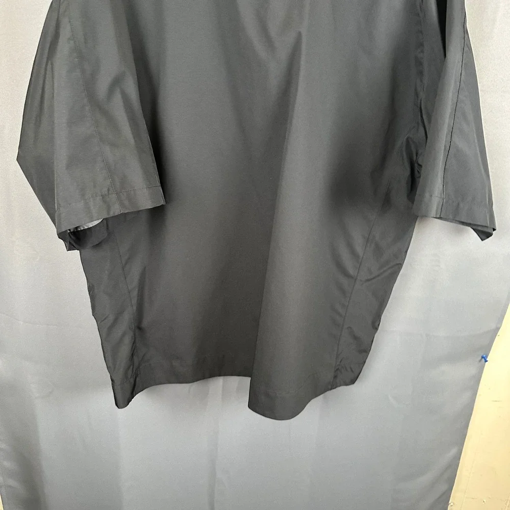 FootJoy DryJoys Mens XL Black Short Sleeve Quarter Zip Golf Windbreaker Pullover